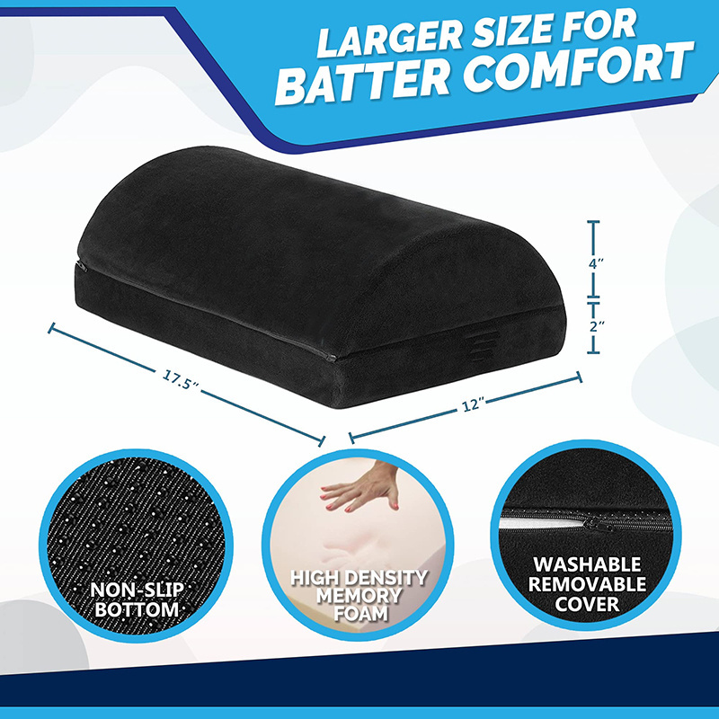 OEM Footrest Memory Foam Adjustable Foot Stool Pillow for Office Gaming Computer Home Foot Rest for Under Desk at Work