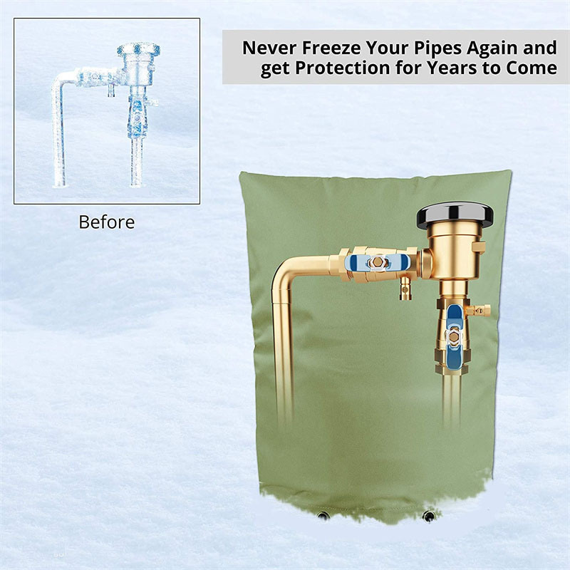 New Style Green Color Backflow Valve Cover Insulated Sprinkler Valve Large Outdoor Well Pump Cover Winter Faucet Cover