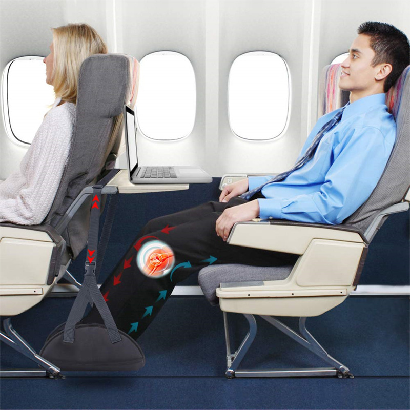 Upgraded Large Size Airplane Footrest Comfortable Foot Hammock with Premium Memory Foam Foot Rest For Travel