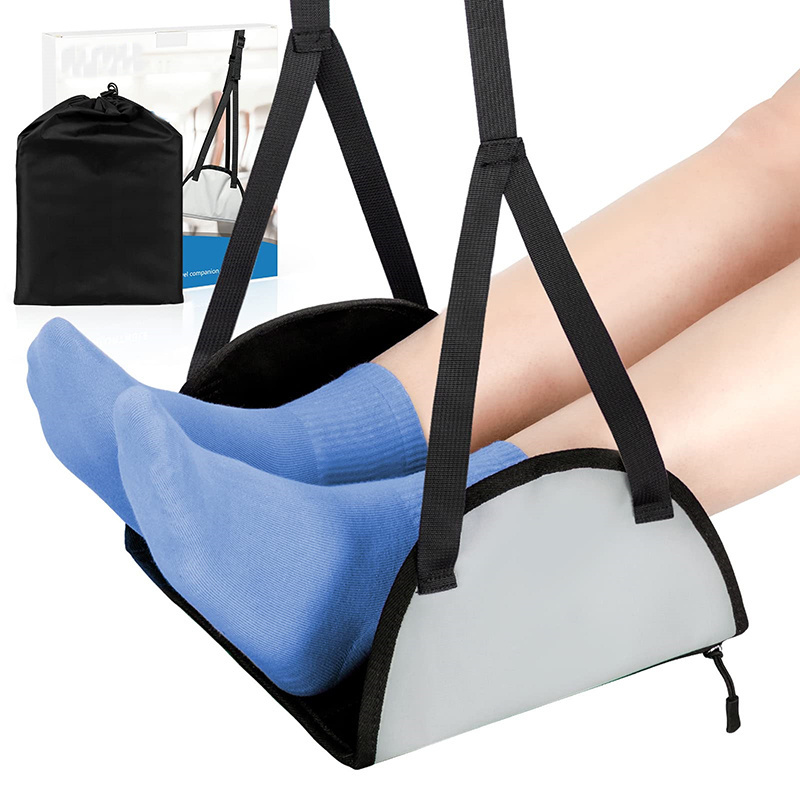 Hot Sell Airplane Footrest Portable Airplane Desk Foot Hammock for Air Plane  Foot Hammock