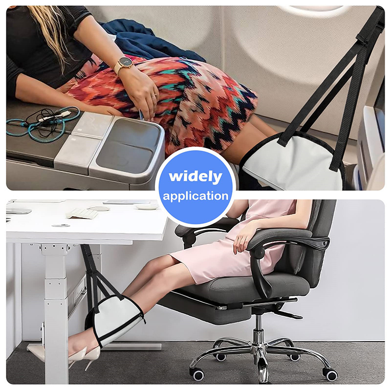 Hot Sell Airplane Footrest Portable Airplane Desk Foot Hammock for Air Plane  Foot Hammock