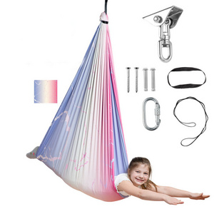 Double Layer Indoor Sensory Swing for Kids or Outdoor Therapy Swing Hammock for Kids Indoor Outdoor Sensory Hammock Chair