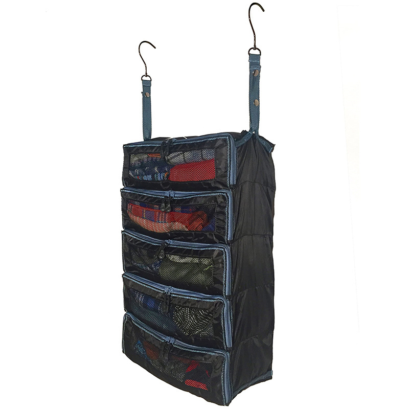 Hot Sell Hanging Shelf Organizer for Closet Suitcase Organizer  Pack Hanging Portable Luggage Suitcase