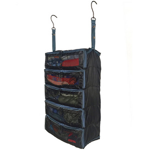 Hot Sell Hanging Shelf Organizer for Closet Suitcase Organizer  Pack Hanging Portable Luggage Suitcase