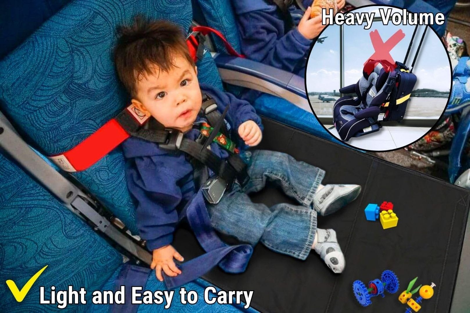 Child Airplane Safety Travel Harness Ride Safer Delight Travel Vest Cares Harness for Airplane Toddler Airplane Seat Extender