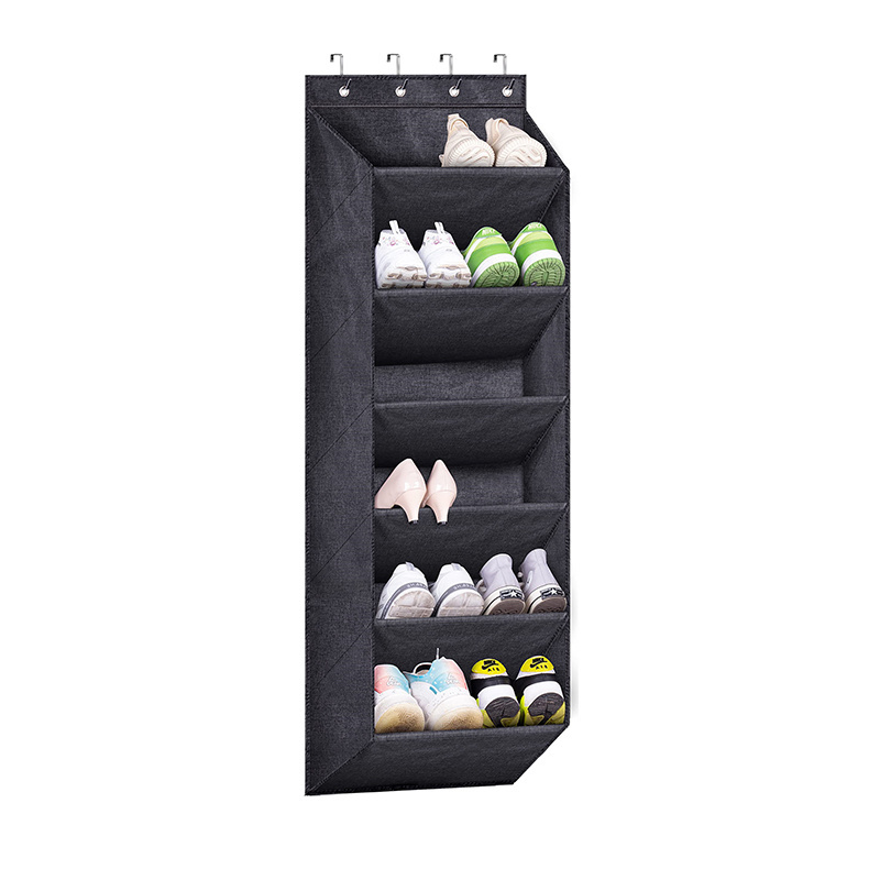 Hanging Door Shoe Organizer for Closet Hanger Dorm and Narrow Door Storage Shoe Holder Durable Shoe Rack for Door