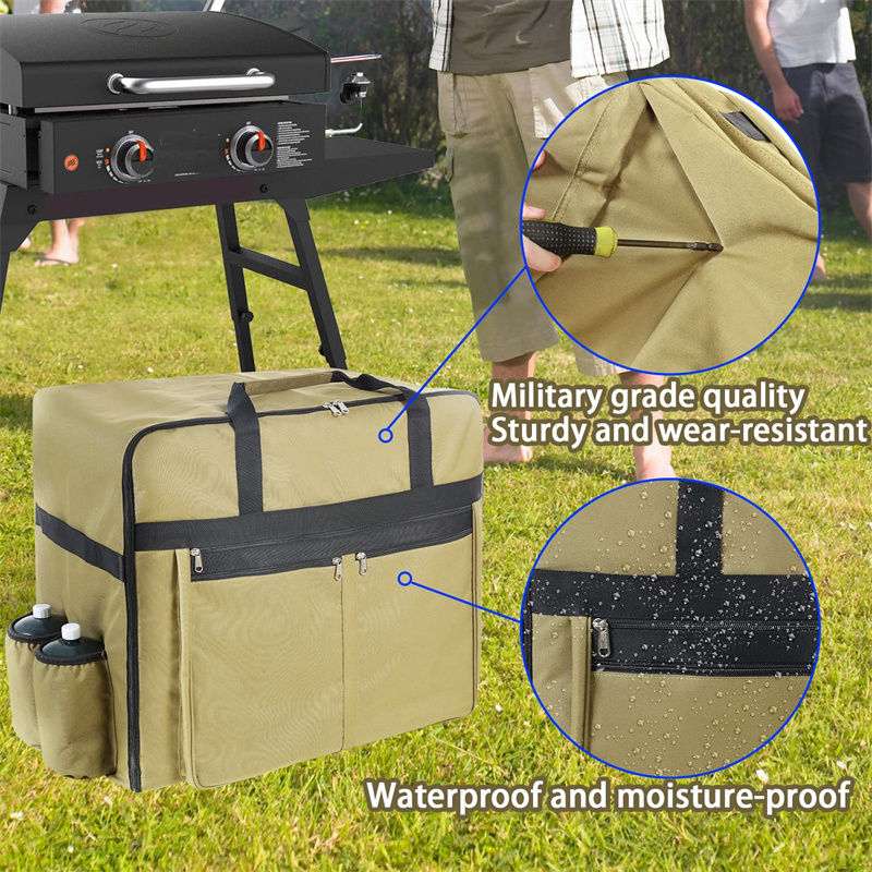 Griddle Carry Bag for Blackstone Grill Griddle Cover Accommodate Grill with Hood & Stand Waterproof and Retard Rusting Grill Bag