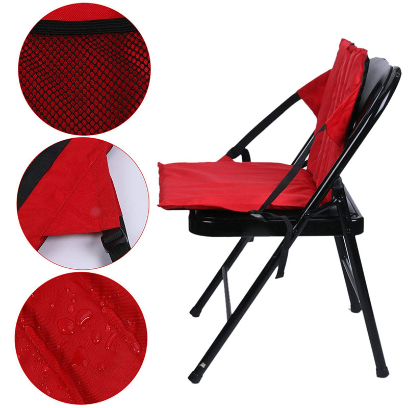 OEM Universal Chair Seat Pad with Adjustable straps Outdoor Stadium Foam Seats for Bleachers Portable Stadium Seat Cushion