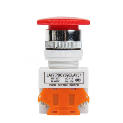 Emergency Stop Mushroom Waterproof Push Button Switch LAY37-11ZS