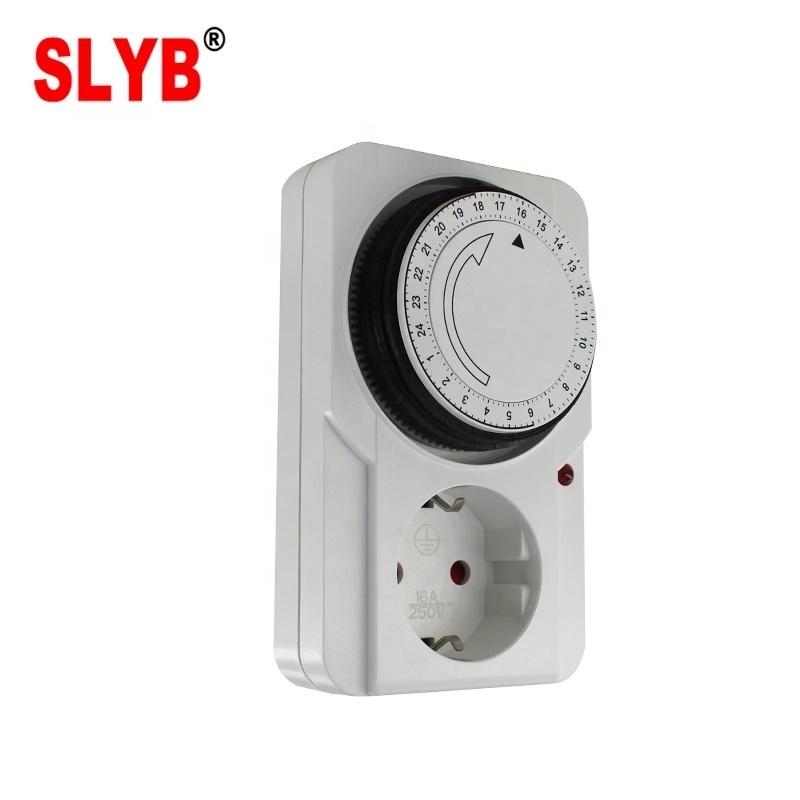 EU Plug Socket Automatic Digital Programmable Automatic Electric Auto off Timer Switch 24Hours GMT04A-GR Timer 220V with Battery