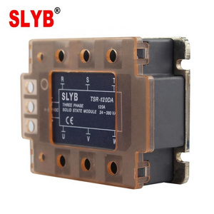 Fotek Type Three Phase SSR Solid State Relay DC to AC TSR-120DA 12V