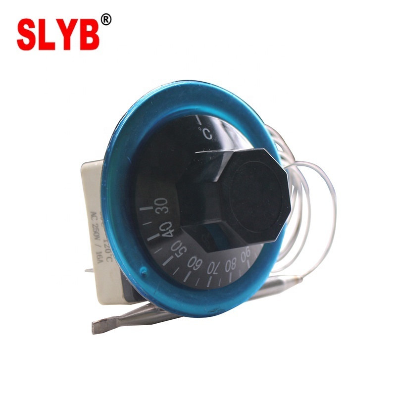 Temperature Control Heating  Capillary Gas Geyser Water Thermostat WHD-120 Degree for Pizza Oven with Knob