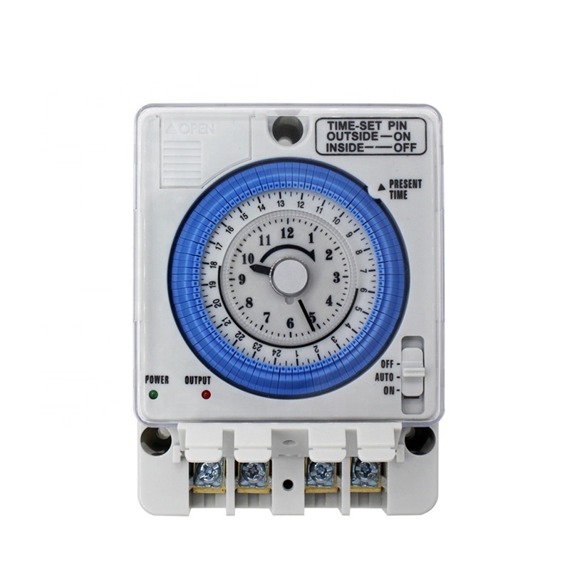 24Hour Automatic Types Of 220V 230V Analog Mechanical Weekly Rotary Time Control Switch  TB388 Timer with Battery