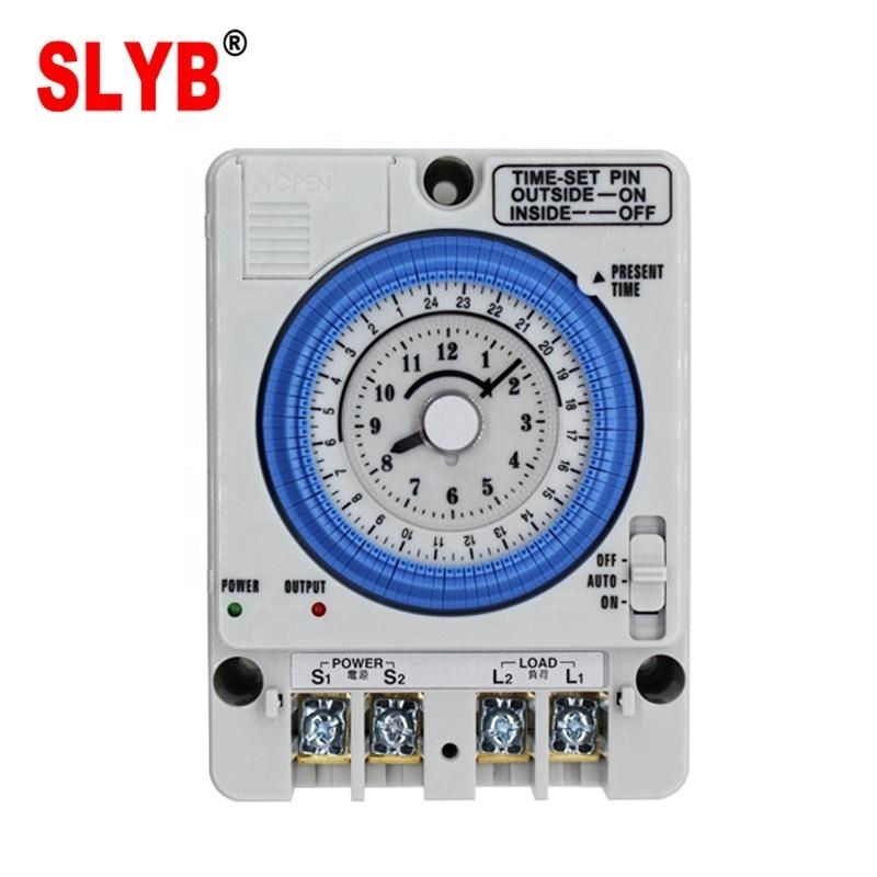 24Hour Automatic Types Of 220V 230V Analog Mechanical Weekly Rotary Time Control Switch  TB388 Timer with Battery