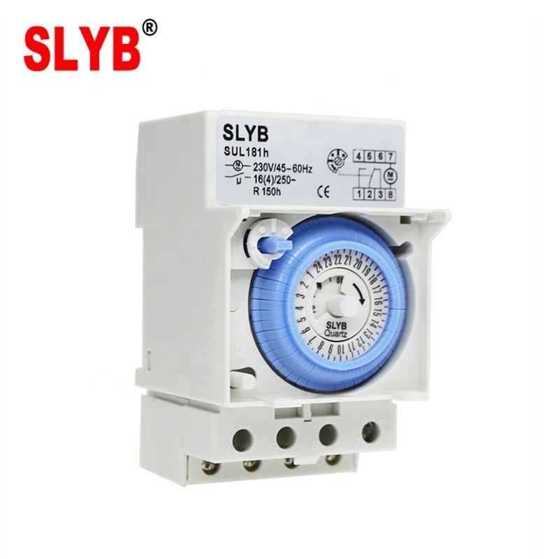 Good price 24Hour Automatic Electric Types Of 220v Analog Mechanical Weekly Time Control Switch SUL181H Timer with Battery