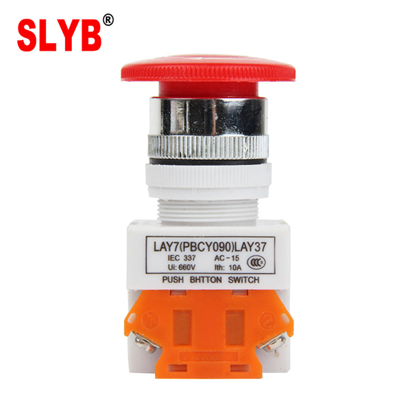 Emergency Stop Mushroom Waterproof Push Button Switch LAY37-11ZS