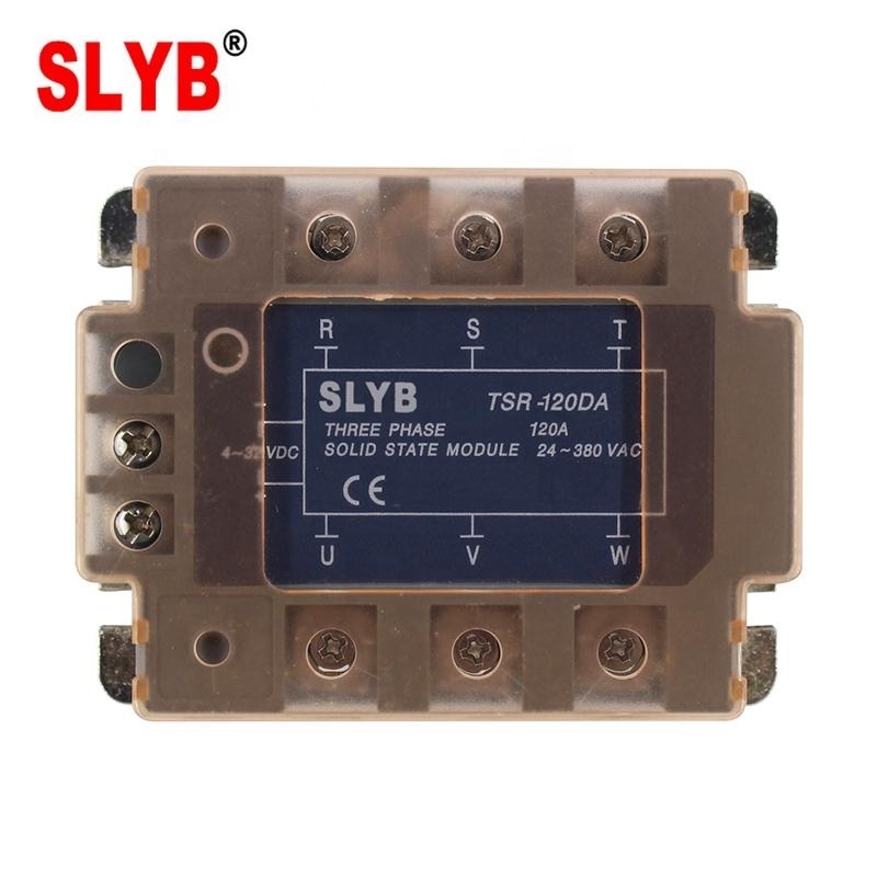 Fotek Type Three Phase SSR Solid State Relay DC to AC TSR-120DA 12V