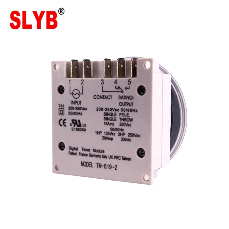 220V 16a Automatic Programmable Digital Electronic Timer Switch TM619 with Inside Battery