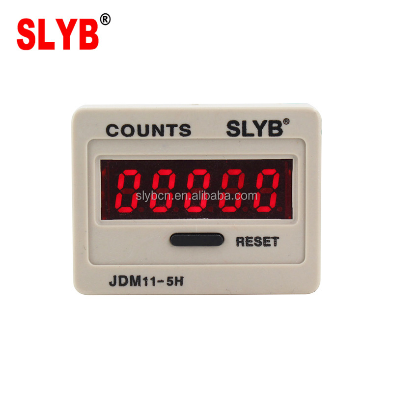 Support Customized 5 Digit Small Digital Rotation Tally Counter JDM11-5H 4PIN