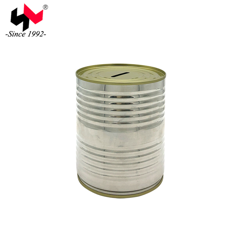 round metal coin tin can piggy bank for tin money saving coin money tin box