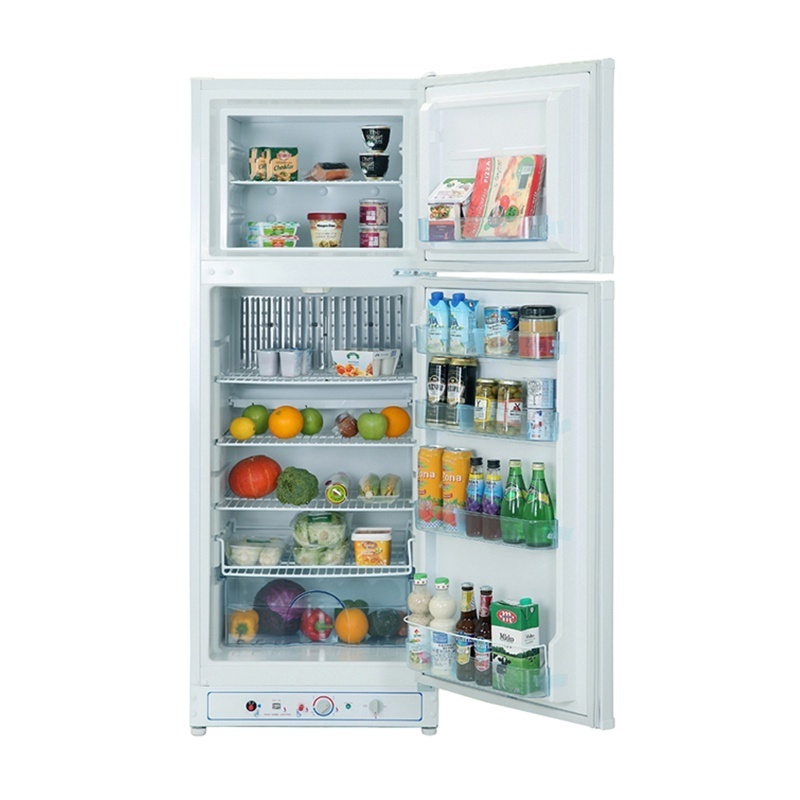 Smad or Oem 170L Top-freezer Absorption Portable Gas Fridge Freezer For DDG-185D1