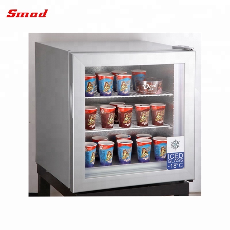 counter top glass door freezer display freezer for ice cream and foods