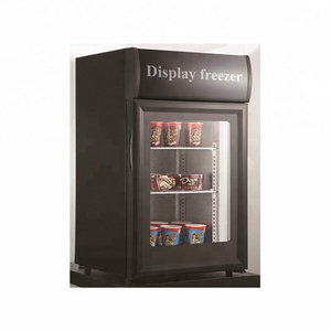 counter top glass door freezer display freezer for ice cream and foods