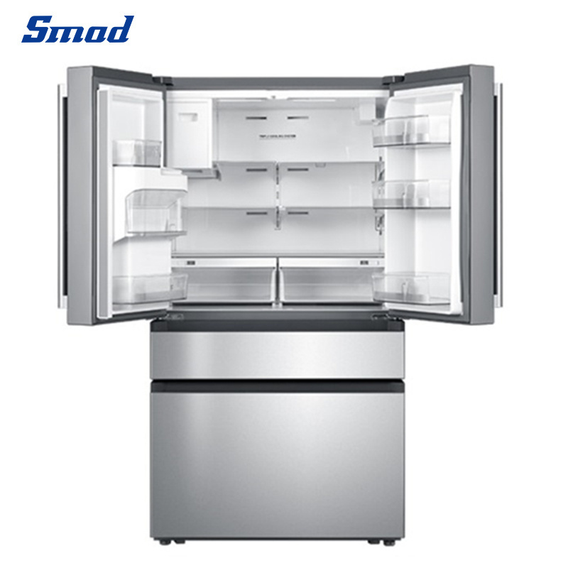 Smad Inverter French Door Ice Maker Fridge Refrigerator With Water Dispenser