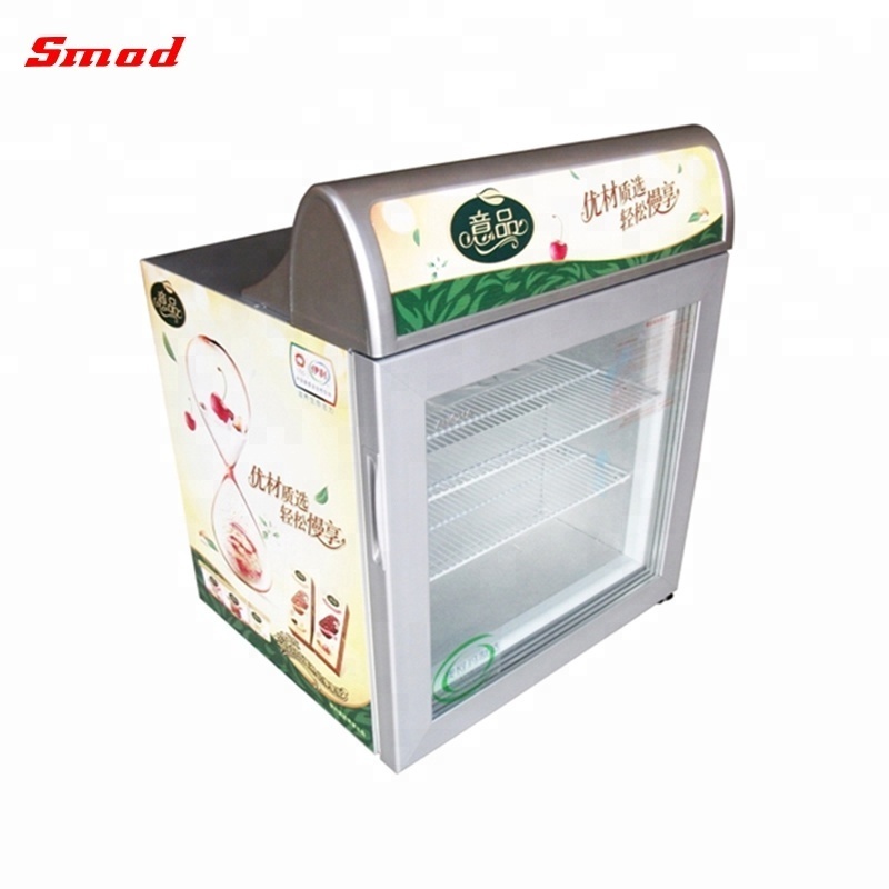 counter top glass door freezer display freezer for ice cream and foods