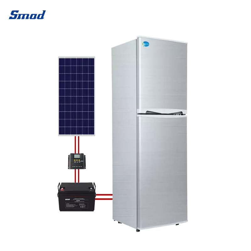 Smad  212L/ 260L Top Freezer 12V 24V DC Solar Powered  Refrigerator Fridge