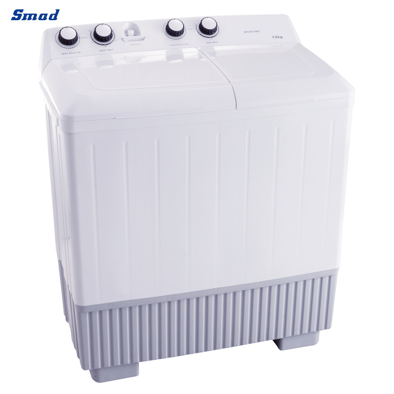 8-12KG Household Semi Auto Top loading Twin Tub Barrel Washing Machine