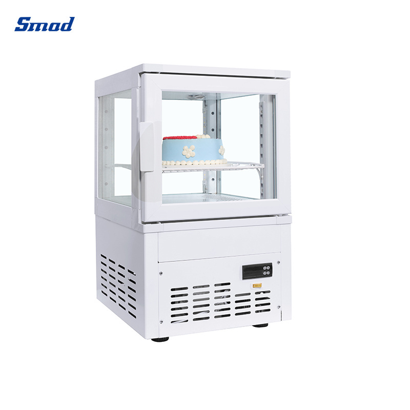 Smad OEM 4 Glass Sided Freezers 34L Commercial Cake Display Fridges