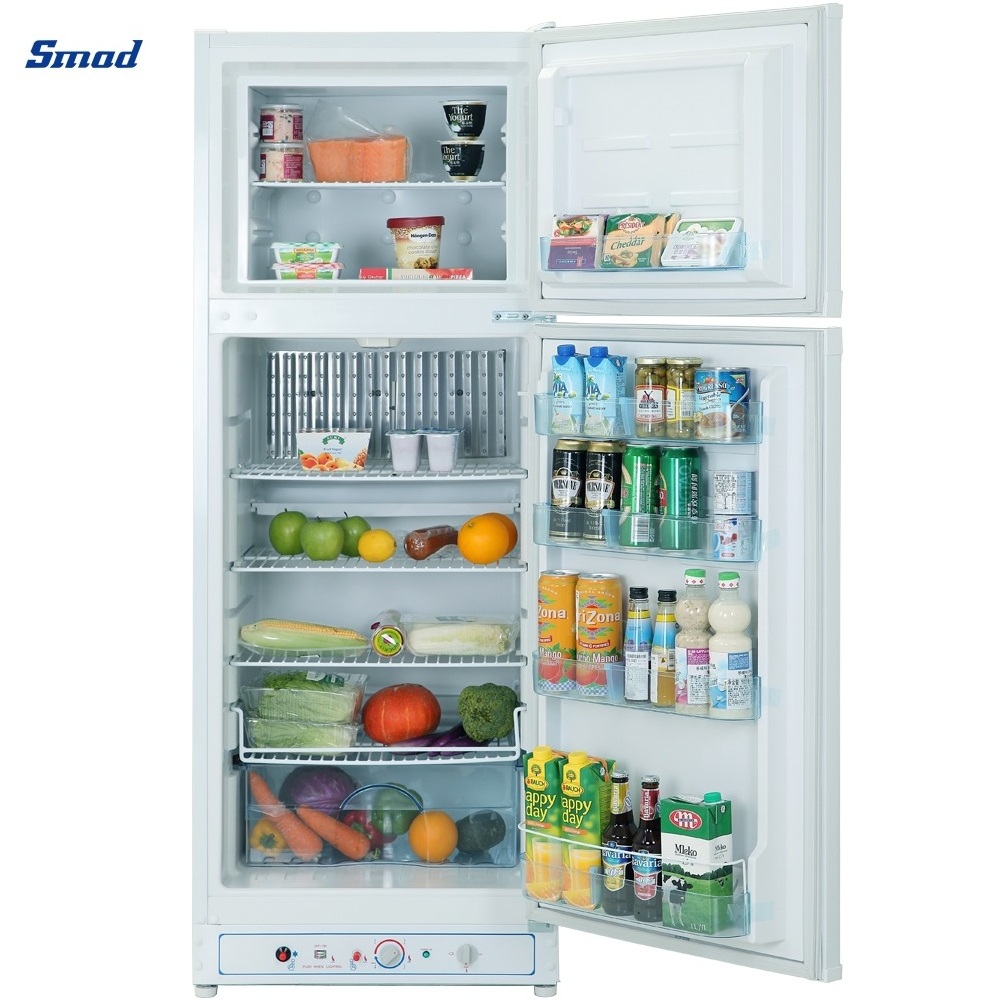 Smad 280L Double Door Kerosene LP Gas Absorption Fridge Refrigerator