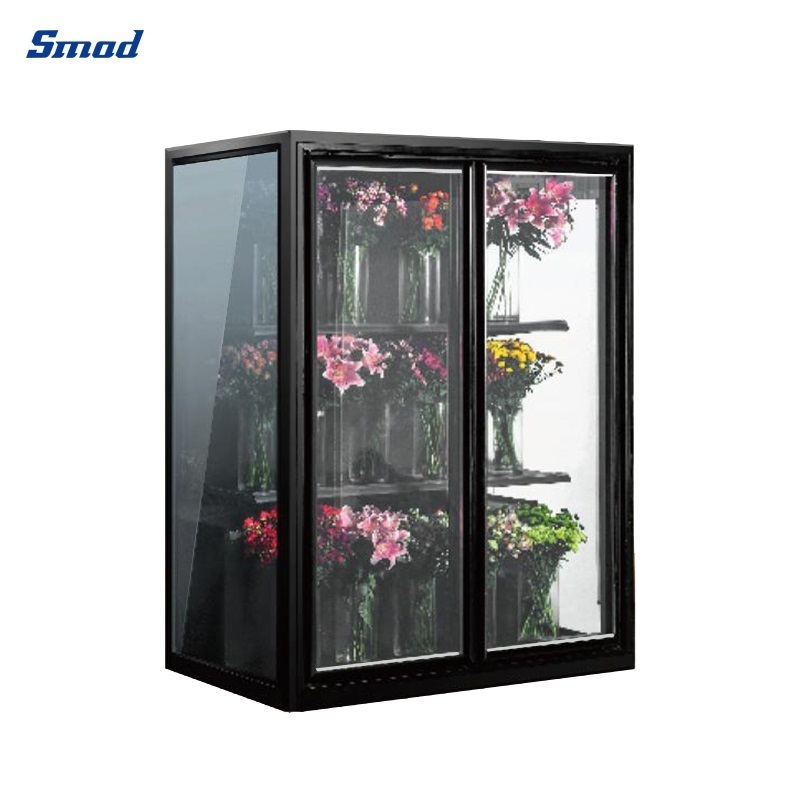 Smad Arc Round Flowers Display Cooler Showcase Refrigerators for Florist