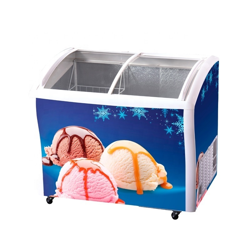 ice cream freezer glass top deep freezers sliding glass door fridges