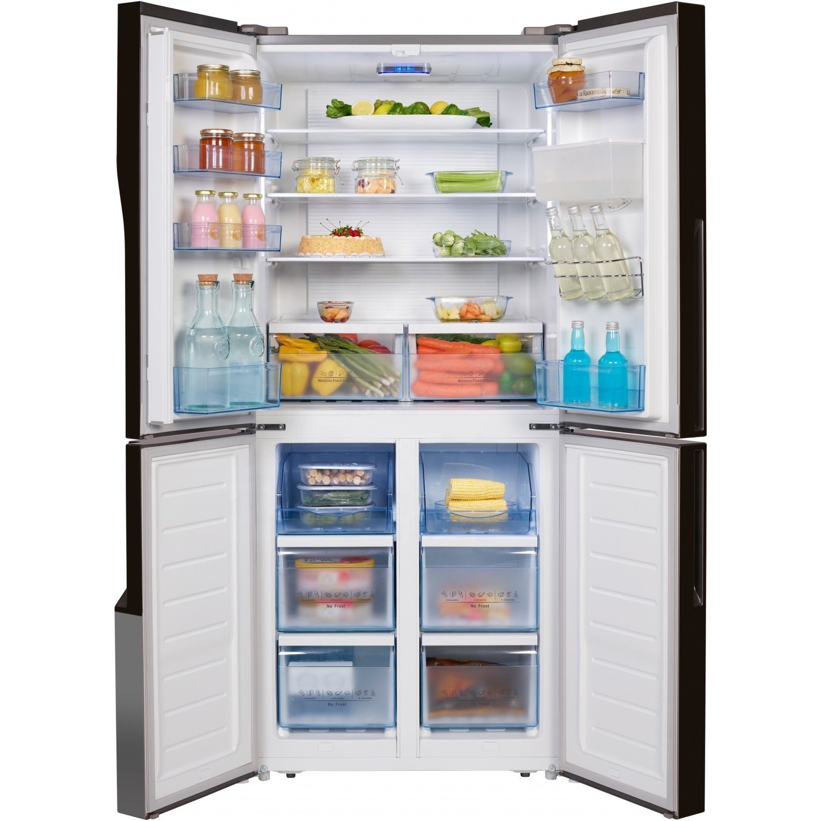 Home 432L Four Doors Side By Side Fridge Freezer With Water Dispenser