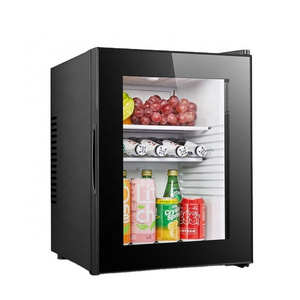 40L No Noise Refrigerators Mini Bar Glass Door  with Lock for Hotel For DSS-40EB7(B)