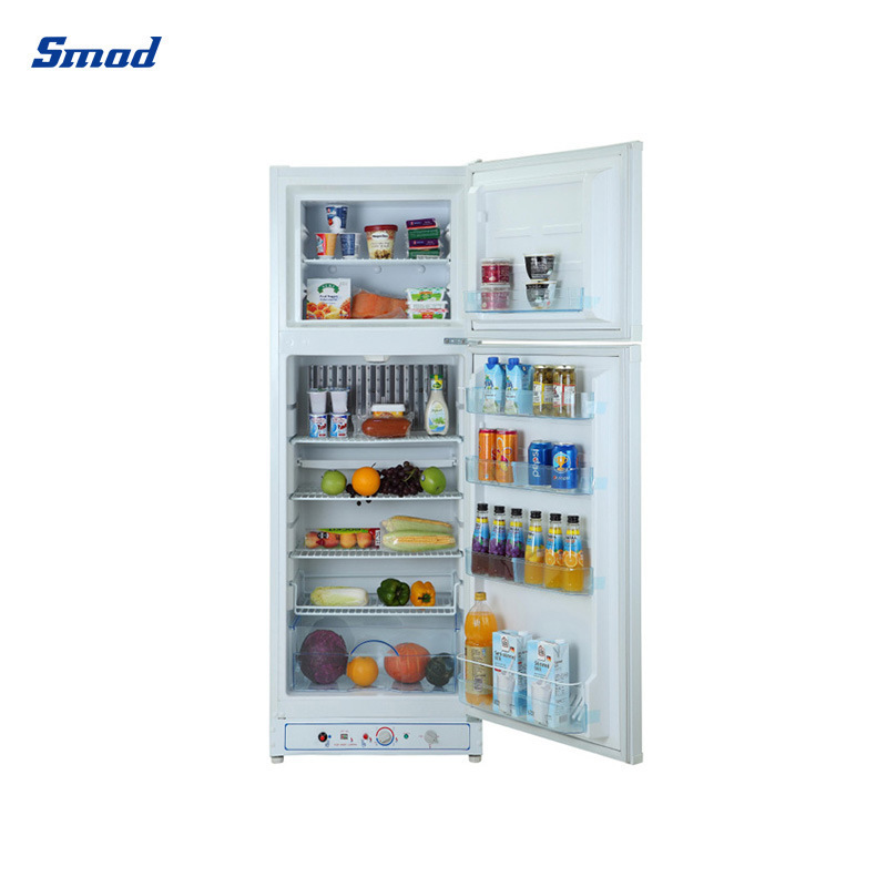 Smad Home Use LPG 225L Gas Electric Absorption Refrigerator and Freezer