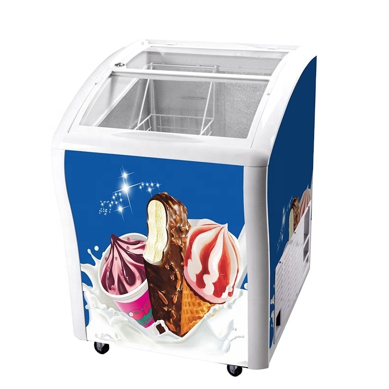 Smad Mini Portable Display Chest Freezers Used For Ice Cream