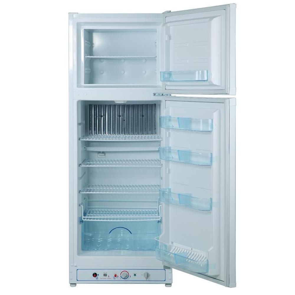 Smad Two Door Top Freezer LPG Gas Absorption Fridge Refrigerator