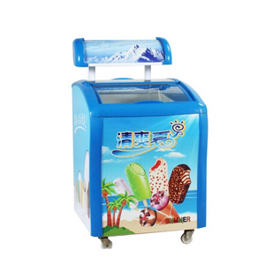 Small Ice Cream Freezer Glass Door Display Freezer