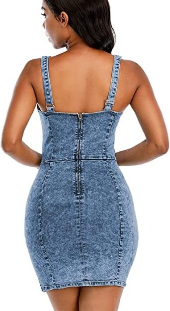 Jupe Zipper Skinny Women Clothing Denim Shorts Jeans Suspender Dresses Women Lady Sexy Denim Zipper Fly