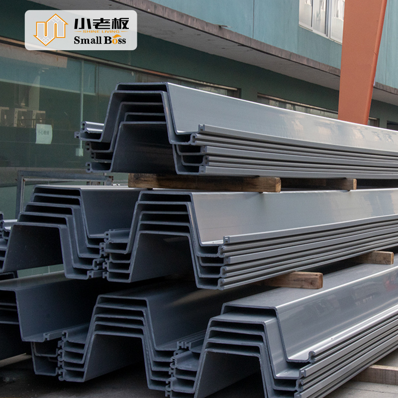 Factory directly PVC sheet pile Vinyl seawall panel U sheet pile for riverbank erosion control Durable and Easy installation