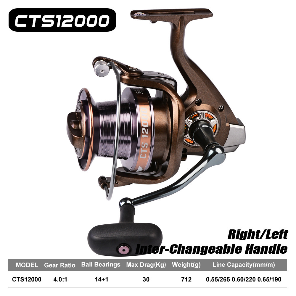 All-metal Spinning Wheel Reel Fishing 14+1 Left And Right Hand Interchangeable Fishing Reels Wholesale Carretilha De Pesca Kit