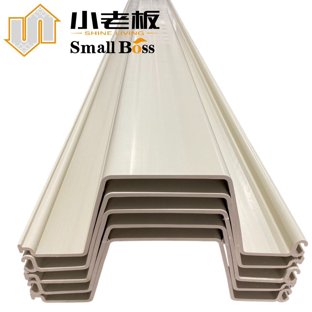 Lead Factory Plastic PVC Sheet Pile Vinyl Sheet Pile for River Bank Marine Flood Control Seawall