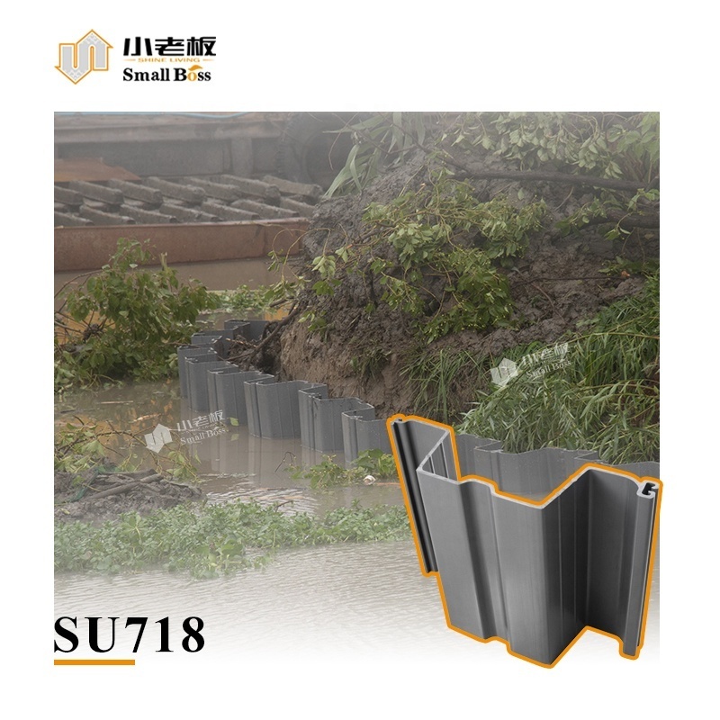 composite PVC sheet pile Vinyl seawall panel U sheet pile for riverbank erosion control Durable and Easy installation