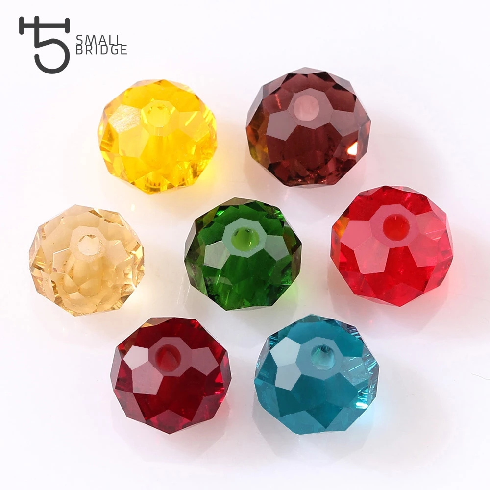 Wholesale Jewelry Making Diy All Colors 4mm 6mm Crystal Glass Beads AB Color Spacer Faceted Glass Beads For Jewelry Making