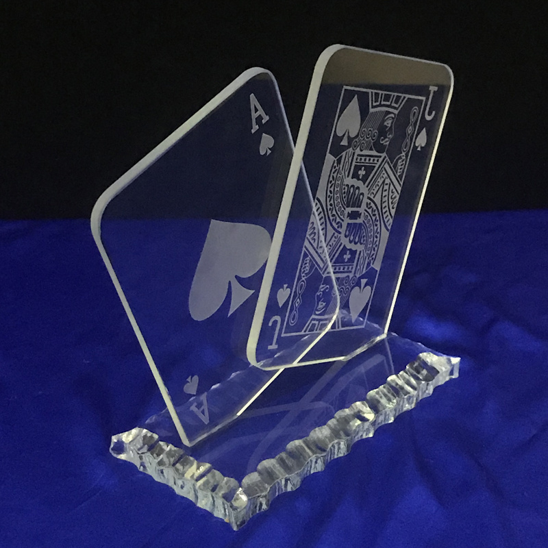 custom crystal award glass Poker souvenir wholesale