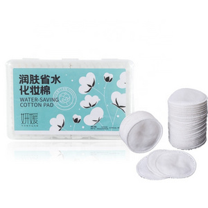 Wholesale Facial Cosmetic Makeup Remover Pads Organic 100% Wool Cotton Rounds Cotton Pad Holder