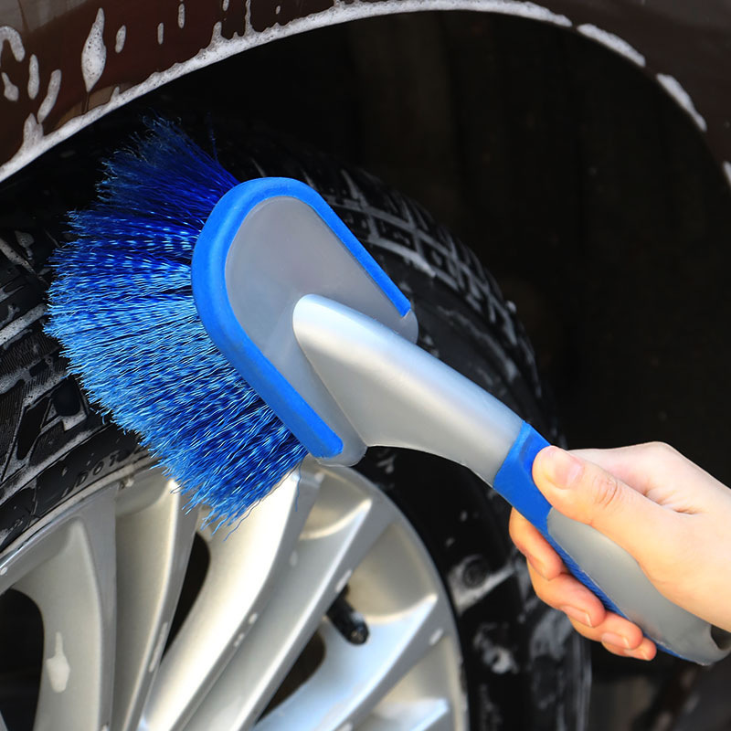 Long Handle Soft Tire And Wheel Hub Cleaner Cleaning Detailing Car Wash Wheel Brush For Auto